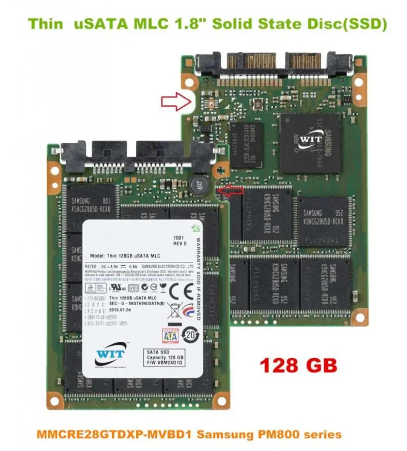 MMCRE28G8MXP-0VBH1 - HP 128GB uSATA 1.8-inch Solid State Drive