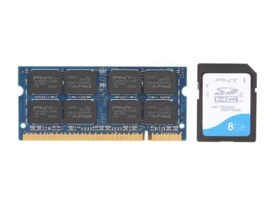 MN2048SD2-667 PNY 2GB PC2-5300 DDR2-667MHz non-ECC Unbuffered CL5 200-Pin SoDimm 1.8V Dual Rank Memory Module