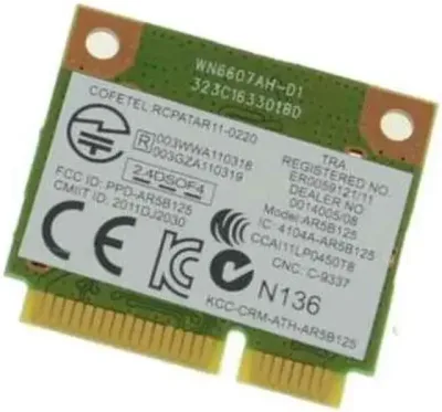 MNRG4 - Dell WiFi Card DW1506 802.11b/g/n Internal Mini Latitude E5540