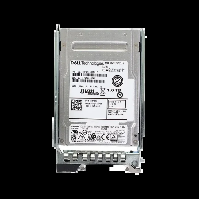 Dell MP4F2 Dell Dell 0MP4F2 / MP4F2 1.6TB PCI Express NVMe 4.0 Mixed Use U.2 2.5-Inch Solid State Drive