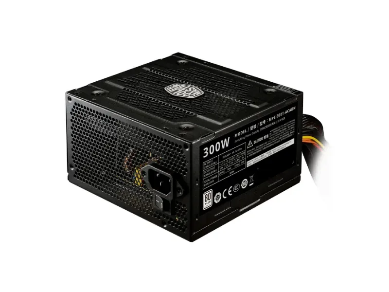 MPE-3001-ACABN-WO - Cooler Master Elite 300-Watts 200-240VAC 80 Plus Standard ATX Power Supply
