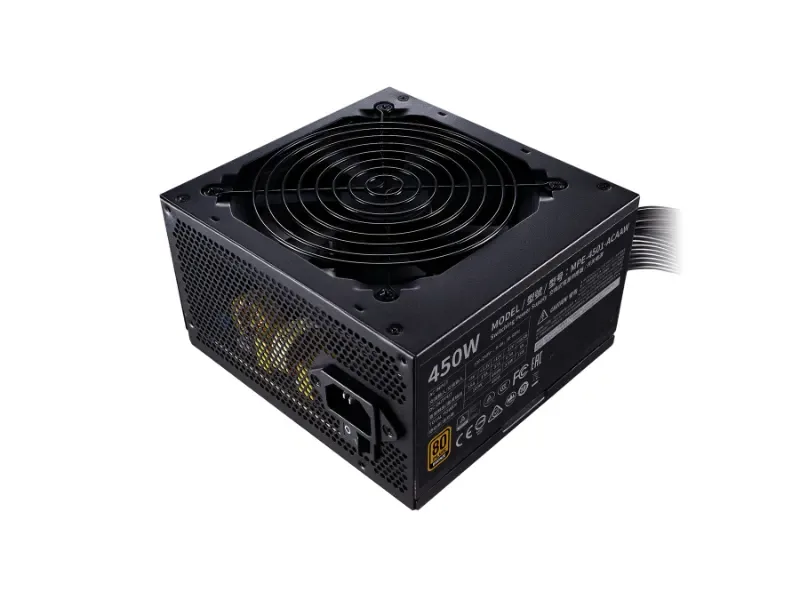 MPE-4501-ACAAW-BHK - Cooler Master MWE Bronze 450-Watts 100-240V 80 Plus Bronze ATX Power Supply
