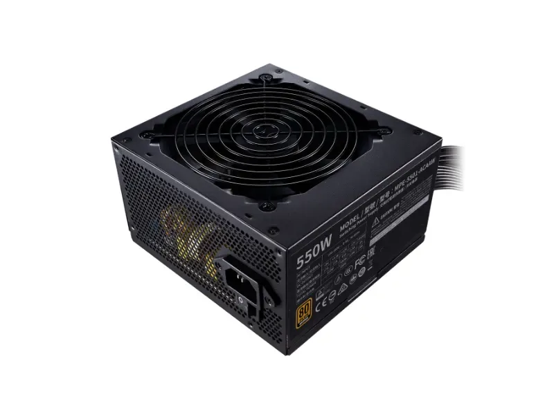 MPE-5501-ACAAW-BNL - Cooler Master MWE Bronze 550-Watts 100-240V 80 Plus Bronze ATX Power Supply