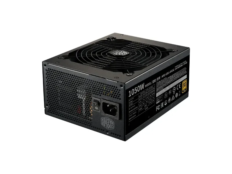 MPE-A501-AFCAG-TW - Cooler Master MWE Gold 1050-Watts 100-240V 80 Plus Gold Full Modular ATX Power Supply