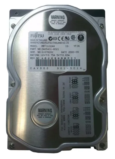 MPF3102AH - Fujitsu 10.2GB 7200RPM IDE / ATA-66 2MB Cache 3.5-inch Hard Drive