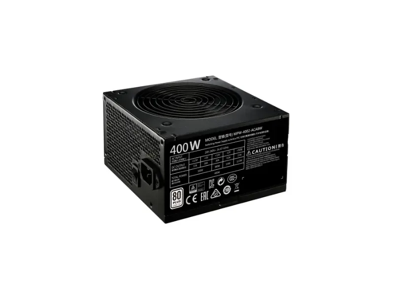 MPW-4002-ACABW-AU - Cooler Master MWE White 400-Watts 200-240VAC ATX Power Supply