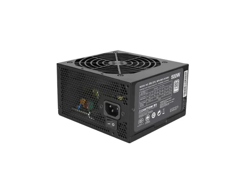 MPX-5001-ACAAW-BR - Cooler Master Masterwatt Lite 500-Watts 100-240V 80 Plus Standard ATX Power Supply