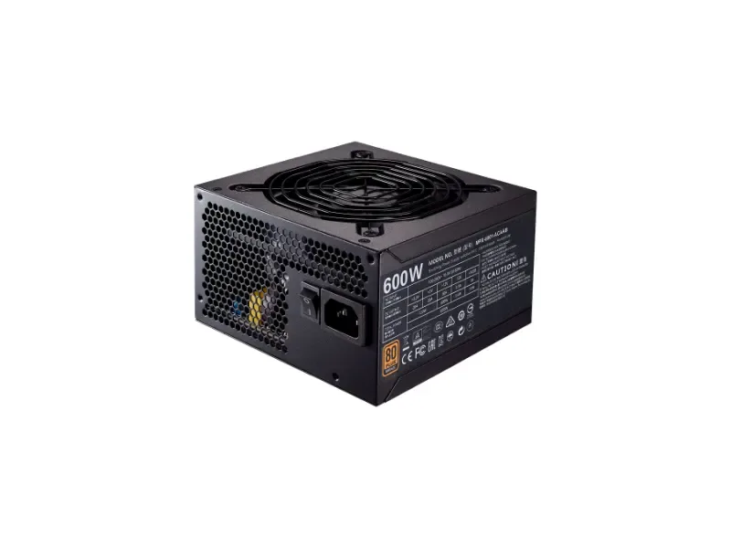 MPX-6001-ACAAB-UK - Cooler Master MWE Bronze 600-Watts 100-240VAC 80 Plus Bronze ATX Power Supply
