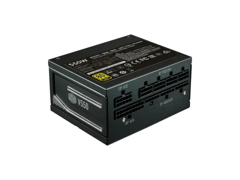 MPY-5501-SFHAGV-WO - Cooler Master V SFX Gold 550-Watts 100-240V 80 Plus Gold Full Modular SFX Power Supply