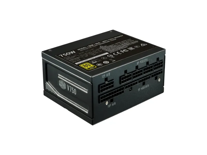 MPY-7501-SFHAGV-WO - Cooler Master V SFX Gold 750-Watts 100-240V 80 Plus Gold Full Modular SFX Power Supply