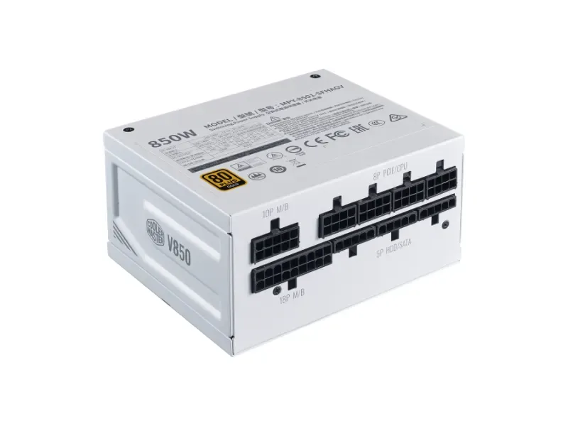 MPY-8501-SFHAGV-WY - Cooler Master V SFX Gold 850-Watts 100-240V 80 Plus Gold Full Modular SFX Power Supply