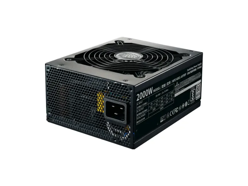 MPZ-K001-AFFBP-UK - Cooler Master M 2000-Watts 200-240V 80 Plus Platinum Full Modular ATX Power Supply
