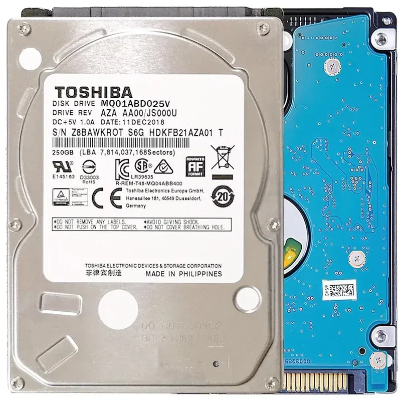 MQ01ABD025V - Toshiba Video 250GB 5400RPM SATA 3GB/s 16MB Cache 2.5-inch Hard Disk Drive