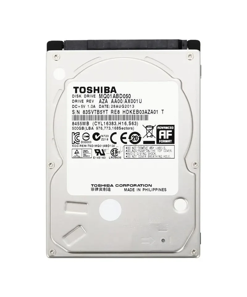 MQ01ABD050-NDW - Toshiba 500GB 5400RPM SATA 3Gb/s 2.5-inch Hard Drive