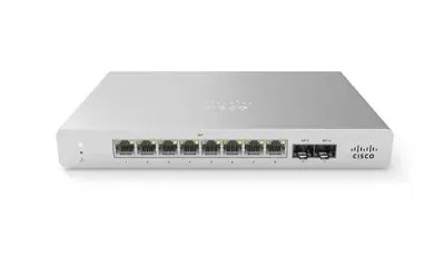 MS120-8LP-HW - Cisco Meraki MS120-8LP POE+ RJ-45 8 x Ports 10/100/1000Base-T + 2 x SFP Uplink Layer 2 Managed Gigabit Ethernet Compact Switch