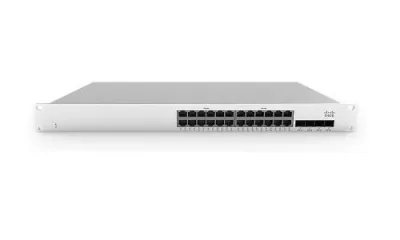 MS210-24P-HW - Cisco Meraki MS210-24P POE RJ-45 24 x Ports 10/100/1000Base-T + 4 x SFP Ports + 2 x Stack Ports Layer 2 Gigabit Ethernet Access Switch