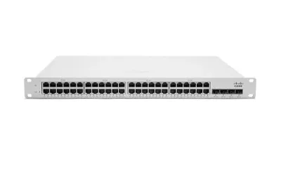 MS220-48-HW - Cisco Meraki MS220-48 RJ-45 48 x Ports 10/100/1000Base-T + 4 x SFP+ 2 x Stacking Ports Layer 3 Managed Gigabit Ethernet Stackable Access Switch
