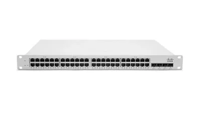 MS220-48FP-HW - Cisco Meraki MS220-48FP PoE+ RJ-45 48 x Ports 10/100/1000Base-T + 4 x SFP+ 2 x Stacking Ports Layer 3 Managed Gigabit Ethernet Stackable Access Switch
