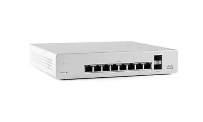MS220-8-HW - Cisco Meraki MS220-8 RJ-45 8 x Ports 10/100/1000Base-T + 2 x SFP Layer 2 Managed Gigabit EthernetAccess Switch