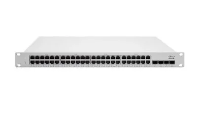 MS225-48LP-HW - Cisco MerakiMS225-48LP PoE+ RJ-45 48 x Ports 10/100/1000Base-T + 4 x SFP+ 2 x Stacking Ports Layer 3 Managed Stackable Gigabit Ethernet Access Switch