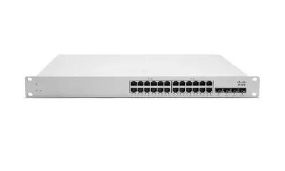 MS320-24-HW - Cisco Meraki MS320-24 RJ-45 24 x Ports 10/100/1000Base-T + 4 x SFP Layer 3 Managed Gigabit Ethernet Access Switch
