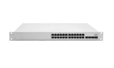 MS320-24P-HW - Cisco Meraki MS320-24P PoE RJ-45 24 x Ports 10/100/1000Base-T + 4 x SFP Layer 3 Managed Gigabit Ethernet Access Switch