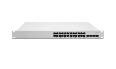 MS350-24-HW - Cisco Meraki MS350-24 RJ-45 24 x Ports 10/100/1000Base-T + 4 x SFP Uplink + 2 x stacking ports Layer 3 Managed Gigabit Stackable Access Switch