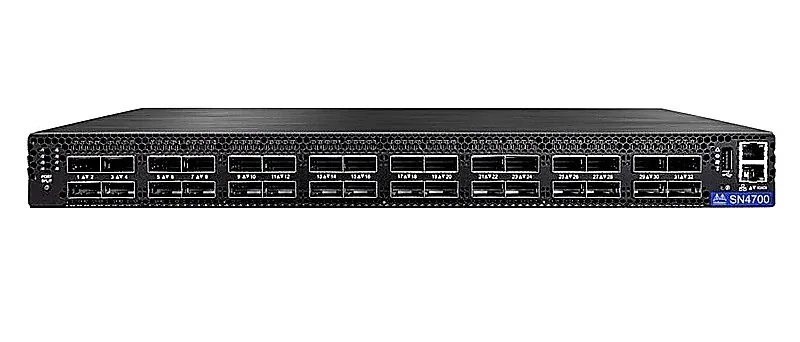 NVIDIA MSN4700-WS2FC Spectrum-3 SN4700 32-Ports 400GBase-X QSFPDD Layer 3 1U Open Ethernet Switch. In Stock