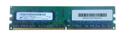 MT16HTF12864AZ-667 - Micron 1GB DDR2-667MHz PC2-5300 non-ECC Unbuffered CL5 240-Pin DIMM Dual Rank Memory Module