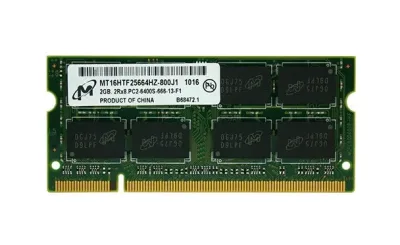 MT16HTF25664HZ-800J1 - Micron 2GB DDR2-800MHz PC2-6400 non-ECC Unbuffered CL6 200-Pin SoDimm Memory Module