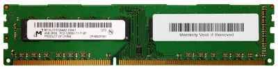MT16JTF51264AZ-1G6K1 - Micron 4GB DDR3-1600MHz PC3-12800 non-ECC Unbuffered CL11 240-Pin DIMM Dual Rank Memory Module