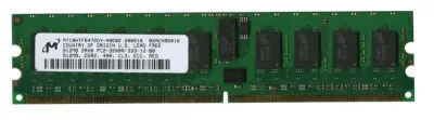 MT18HTF6472DY-40EB2 - Micron 512MB DDR2-400MHz PC2-3200 ECC Registered CL3 240-Pin DIMM Dual Rank Memory Module