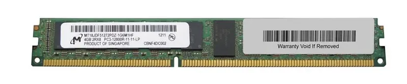 MT18JDF51272PDZ-1G6M1HF - Micron 4GB PC3-12800 DDR3-1600MHz ECC Registered CL11 RDIMM VLP Dual-Rank Memory Module