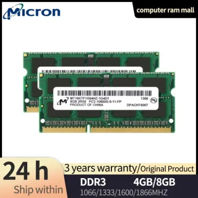 MT18JSF51272AZ-1G9K1ZE - Micron 4GB DDR3-1866MHz PC3-14900 ECC Unbuffered CL13 240-Pin DIMM Dual Rank Memory Module