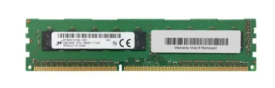 MT18KSF1G72AZ-1G6E1ZI - Micron 8GB DDR3-1600MHz PC3L-12800 ECC Unbuffered CL11 240-Pin UDIMM 1.35V Dual Rank Memory Module