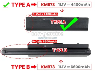 MT342 - Dell 6-Cell 57Wh 11.1V Extended Battery for Studio 1735 1736 1737
