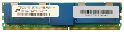 MT36HTS51272FY-667A3D3 - Micron 4GB DDR2-667MHz ECC Fully Buffered CL5 240-Pin DIMM 1.8V 2R Memory Module