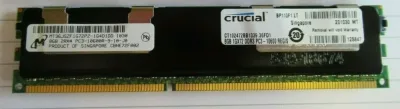 MT36JSF1G72PZ-1G4K1 - Micron 8GB DDR3-1333MHz PC3-10600 ECC Registered CL9 240-Pin DIMM Dual Rank Memory Module