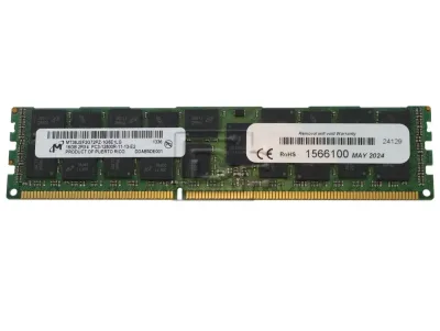 MT36JSF2G72PZ-1G6P1 - Micron 16GB DDR3-1600MHz PC3-12800 ECC Registered CL11 240-Pin DIMM Dual Rank Memory Module