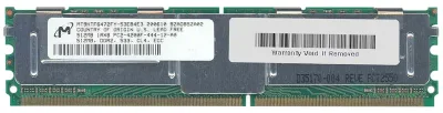 MT8HTF6472FY-53EB4E3 - Micron 512MB DDR2-433MHz ECC Fully Buffered CL4 240-Pin DIMM 1.8V Single Rank Memory Module
