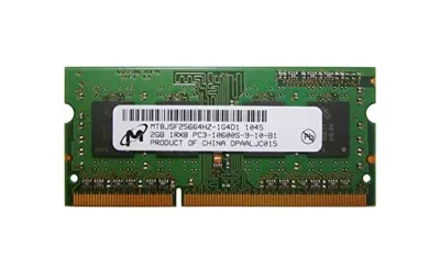 MT8JSF25664HZ-1G4D1 - Micron Technology 2GB DDR3-1333MHz PC3-10600 non-ECC Unbuffered CL9 204-Pin SoDimm 1.35V Low Voltage Memory Module