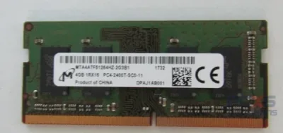 MT8JTF51264HZ-1G6 - Micron 4GB DDR3-1600MHz PC3-12800 non-ECC Unbuffered CL11 204-Pin SoDimm Single Rank Memory Module