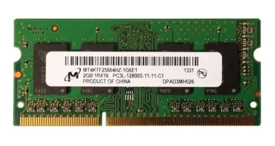 MT8KTF25664HZ-1G4M1 - Micron 2GB DDR3-1333MHz PC3-10600 non-ECC Unbuffered CL9 204-Pin SoDimm 1.35V Low Voltage Single Rank Memory Module