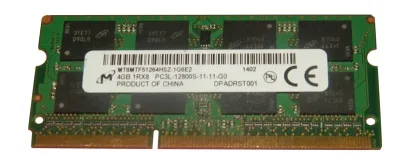 MT8MTF51264HSZ-1G6E2 - Micron 4GB DDR3-1600MHz PC3-12800 non-ECC Unbuffered CL11 204-Pin SoDimm 1.35V Low Voltage Memory Module