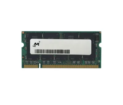 MT9HTF6472RHY-667D1 - Micron 512MB DDR2-667MHz PC2-5300 ECC Registered CL5 200-Pin SoDimm Very Low Profile (VLP) Single Rank Memory Module