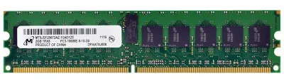 MT9JSF25672AZ-1G4D1ZE - Micron Technology 2GB DDR3-1333MHz PC3-10600 ECC Unbuffered CL9 240-Pin DIMM 1.35V Low Voltage Single Rank Memory Module