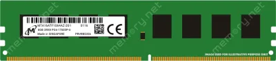 MTA16ATF1G64AZ-2G3 - Micron 8GB DDR4-2400MHz PC4-19200 non-ECC Unbuffered CL17 288-Pin DIMM 1.2V Dual Rank Memory Module