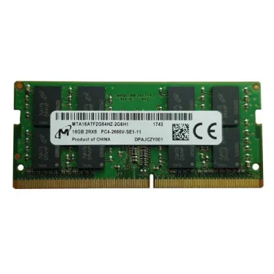 MTA16ATF2G64HZ-2G3B1 - Micron 16GB DDR4-2400MHz PC4-19200 non-ECC Unbuffered CL17 260-Pin SoDimm 1.2V Dual Rank Memory Module