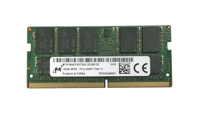 MTA18ASF2G72HZ-2G3B1 - Micron 16GB DDR4-2400MHz PC4-19200 ECC Unbuffered CL17 260-Pin SoDimm 1.2V Dual Rank Memory Module