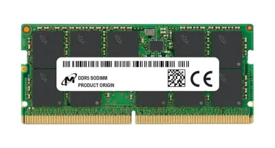 MTC16C2085S1SC48BA1 - Micron 32GB DDR5-4800MHz/PC5-38400 Non-ECC Unbuffered CL40 262-Pin SODIMM 1.1V Dual Rank Memory Module